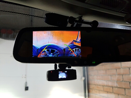 4.3" TFT LCD Car Rear View Bracket Mirror Monitor Parking Assistance With 2 RCA Video Player Input