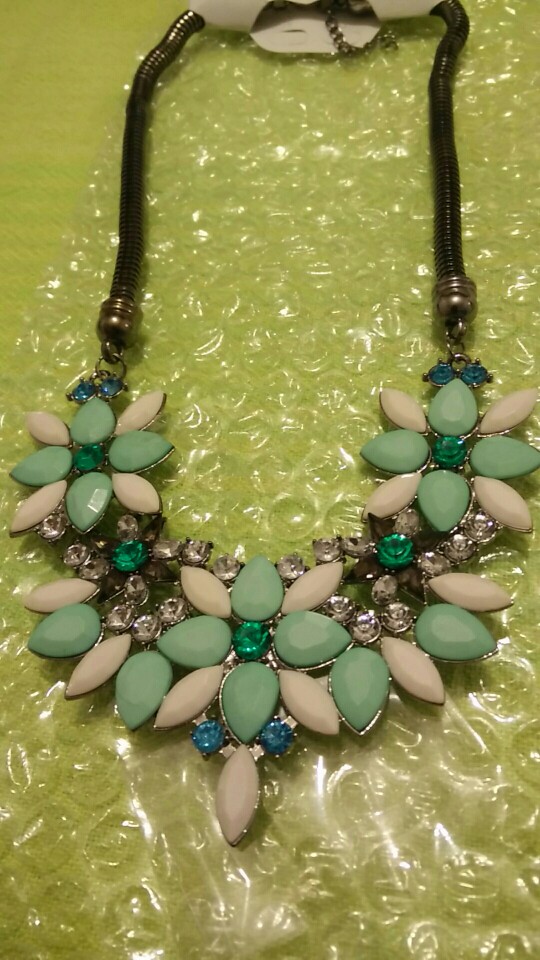 17KM Brand designer New sell Fashion Retro style Colorful gem rhinestone flower choker necklace Statement jewelry women