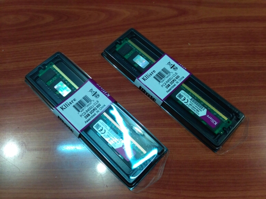 Kllisre 4GB(2pcsX2GB) DDR2 2GB Ram 800Mhz PC2-6400U 240Pin 1.8V CL6 Desktop Memory 