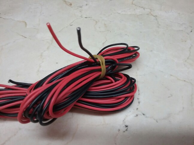 2x 3 Meter 20 Gauge AWG Silicone Rubber Wire Cable Red Black Flexible Electrical Wires 