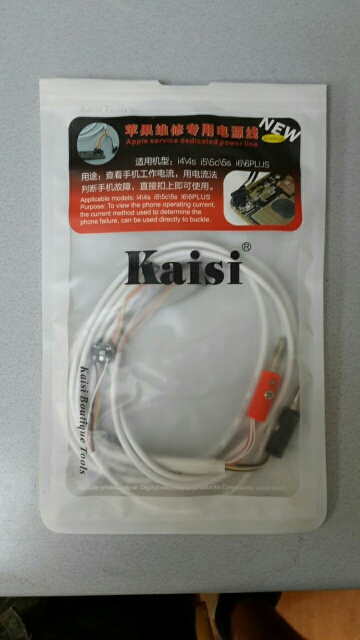 Genuine Kaisi DC Power Supply Phone Current Test Cable for iPhone 6 and Plus 5S 5 4S 4 Repair Tools