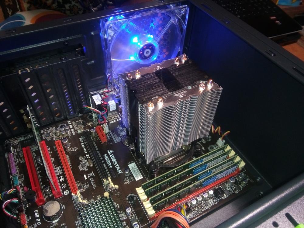 CPU cooler 9cm fan 4 heatpipe for Intel LGA1151 775 1150 for AMD CPU radiator Fan CoolerBoss CAH-409-09