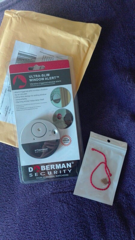 Doberman security Door Window Vibration Alarm for Warning Burglars Intruders,Home Alarm, 100dB  strong alarm sound,