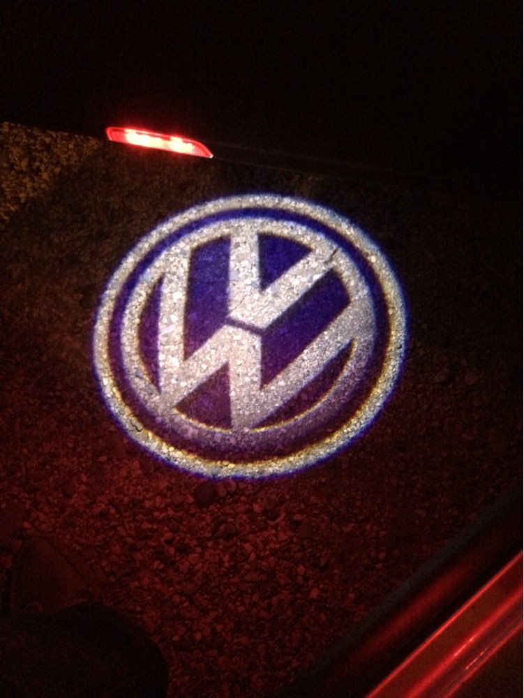 LED Door Warning Light With For VW Logo Projector For VW Golf 5 6 7 Jetta MK5 MK6 MK7 Tiguan Passat B6 B7 Scirocco With Harness