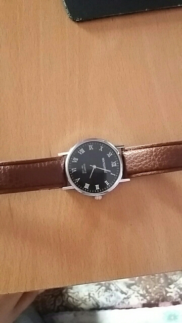 Men's Roman Numerals Faux Leather Band Quartz Analog Business Wrist Watch 2MZH 6JKB