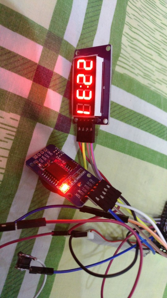 Smart Electronic 4 Bits Digital Tube LED Display Module With Clock Display TM1637 for arduino DIY KIT