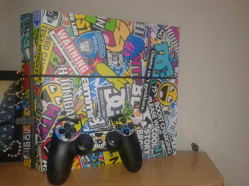 Fashion Bombing Graffiti Sticker Skins For Sony for PS4 Playstation 4 Console 2 Controller Gift