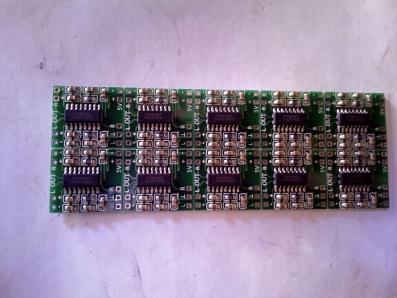 B0025 10pcs PAM8403 module Super  board 2 * 3W Class D digital amplifier board efficient 2.5 to 5V USB power supply