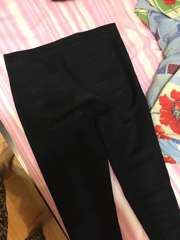Vintage 2015 American Women High Waist Pant Jeans Femme Skinny Stretch Pencil Pants Ladies Black Jeggings Slim Hip Denim Pants