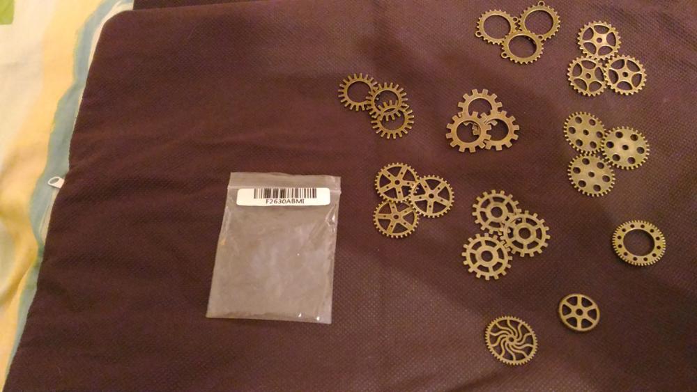 Wholesale Mix 30 pcs Vintage steampunk Charms Gear Pendant Antique bronze Fit Bracelets necklace DIY Metal Jewelry Finding F2630