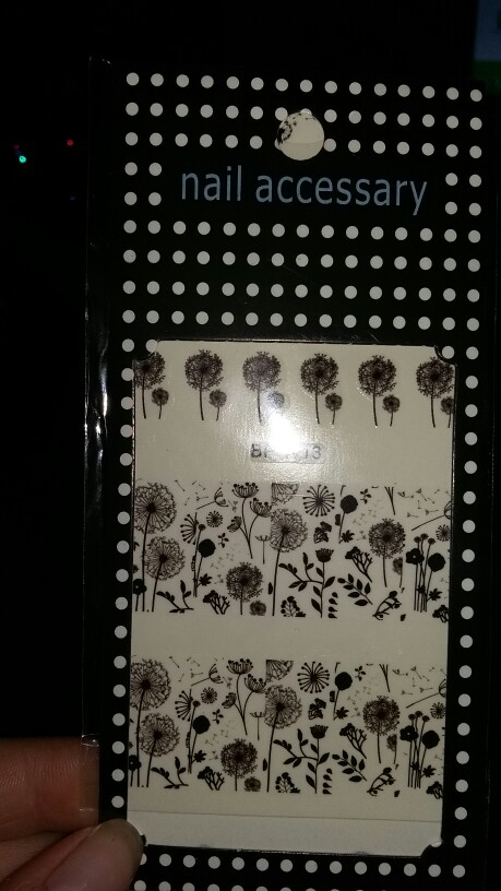 2 Patterns/Sheet Flying Dandelion Nail Art Water Decals Transfer Sticker BORN PRETTY BP-W13