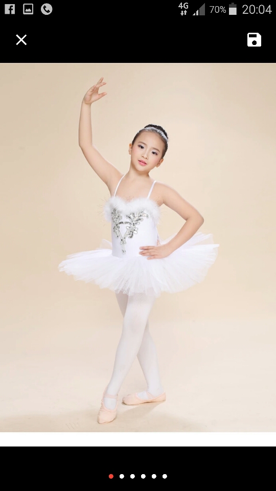 2015 Children Elegant Classic White Swan Lake Dance Ballet Tutu Ballet Costume free shipping
