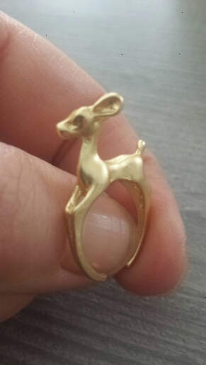 Adjustable Bambee Ring Animal Deer Ring Jewelry Retro Wholesale Ring Wedding Rings for Women Wedding Gift