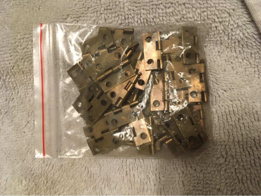 Free Shipping-50pcs Ancient Bronze 4 Holes Box Butt Hinges For Jewelry Box Making DIY 16x13mm J1267