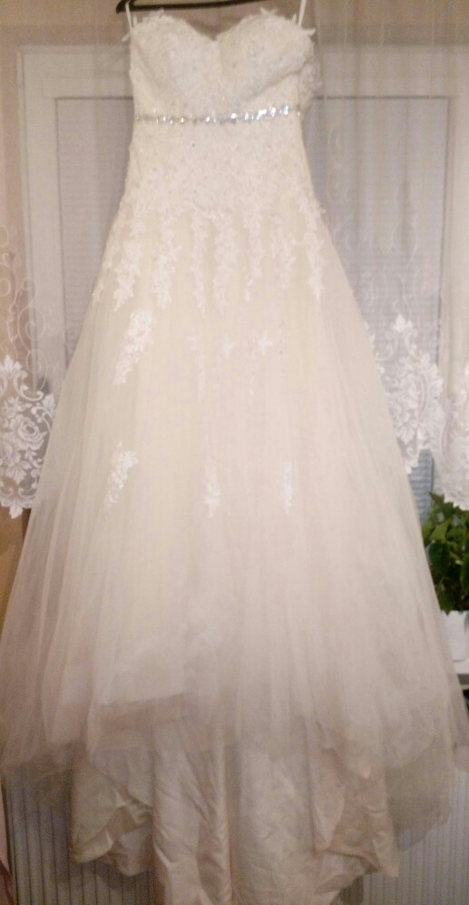  Sweetheart Light Champagne Lace Applique Wedding Dress With Color Beading Sash Bridal Gowns In Stock Robe De Mariage