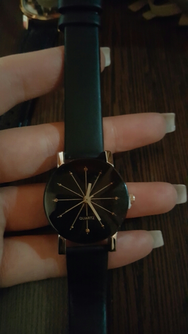Novel design OL watch 1PC WoMen Quartz Dial Clock Leather Wrist Watch Round Case female Watch yj Dropshipping
