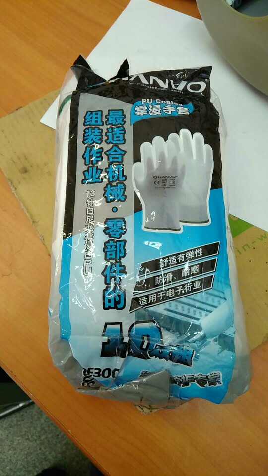 ESD Safety Gloves Anti-static Glove White Nylon Glove With PU Polyurethane Palm Dipped Anti Static Work Glove