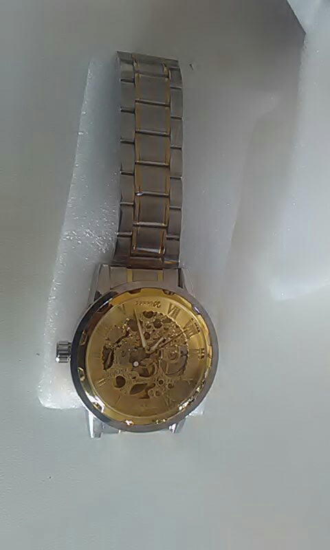 WINNER Golden Watches Men Skeleton Mechanical Watch Stainless Steel Top Brands Luxury Man Watch Montre Homme Wristwatch