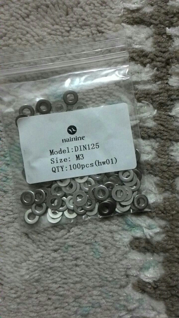 100pcs M3 DIN125 ISO7089 304 Stainless Steel Flat Machine Washer Plain Washer HW001012
