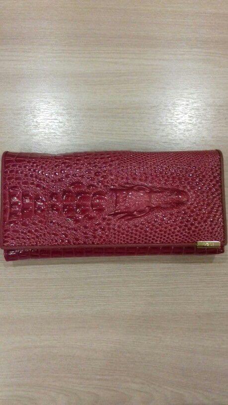 Aequeen Fashion Genuine Leather 3D Crocodile Long Wallet Women Alligator Embossed Emboss Bifold Lady Zipper Purse Female Clutch