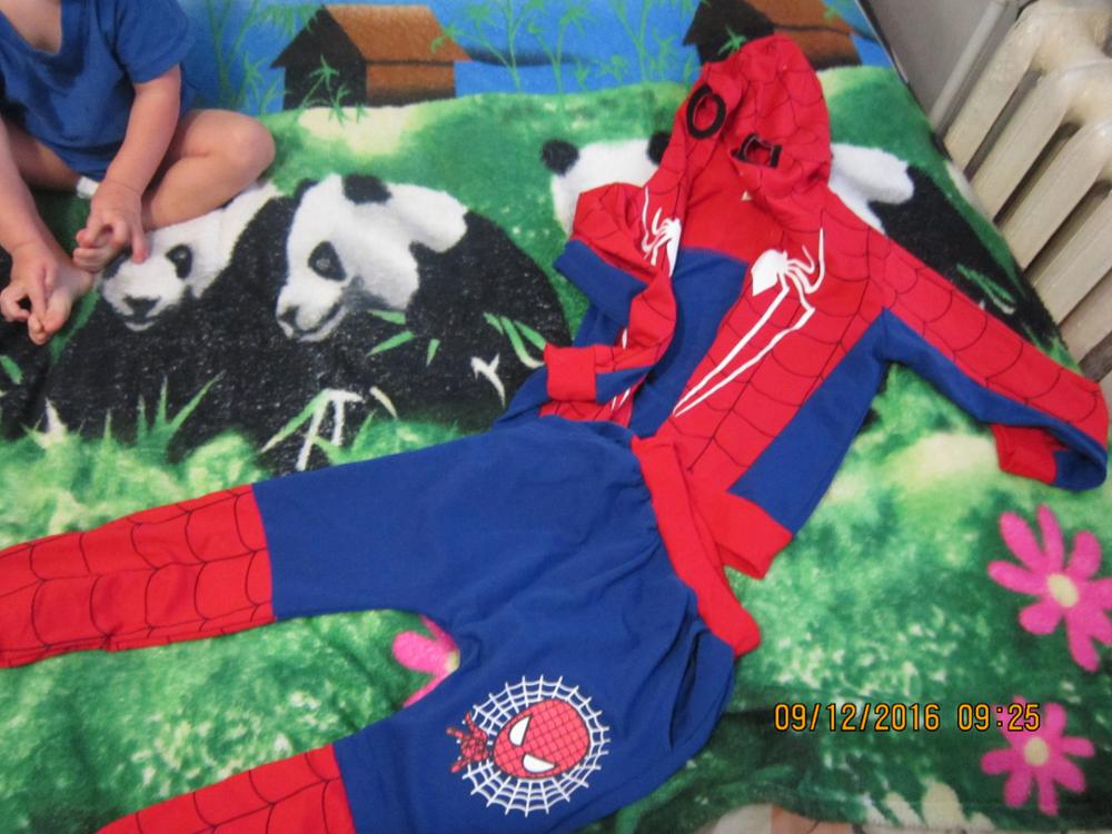 DT0267 New Spider Man Children Clothing Sets Boys Spiderman Cosplay Sport Suit Kids Sets jacket + pants 2pcs. Boys Clothes
