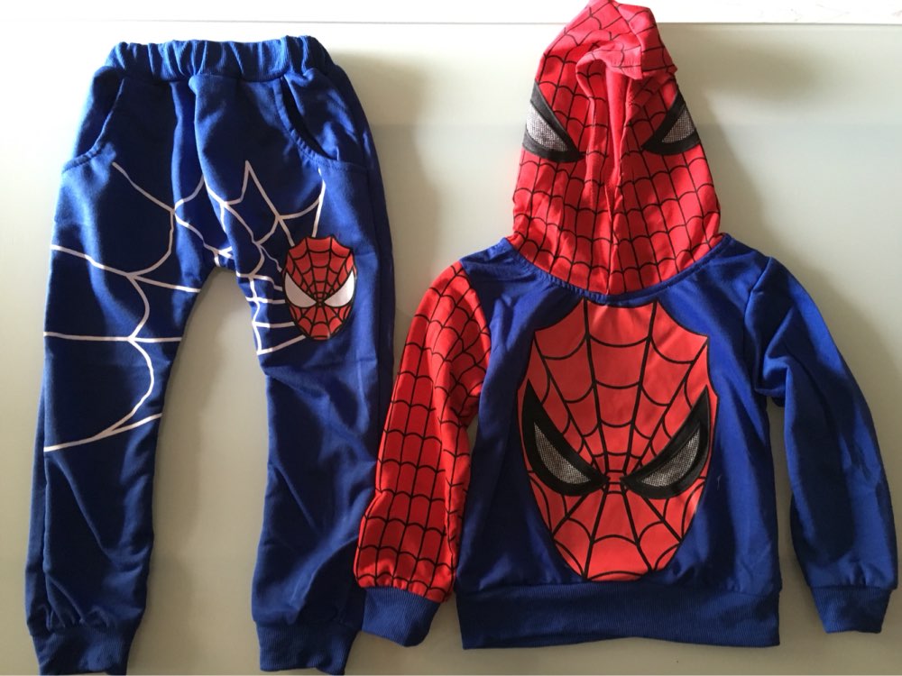 Marvel Comic Classic Spiderman Child Costume, Kids boys fantasia Halloween fantasy fancy superhero carnival party dress