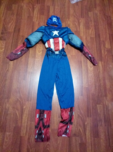 Direct Selling Child Avengers Captain America Muscle Cosplay Fancy Halloween Party Costumes