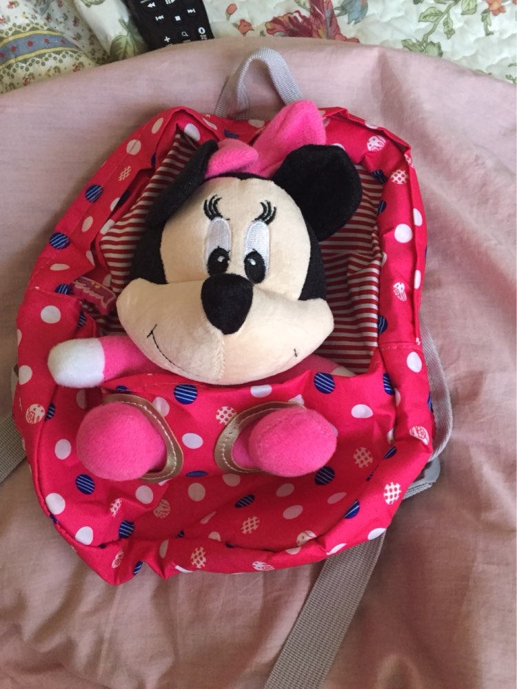 2015 cartoon mouse kids mochila infantil backpack cute children kindergarten baby girls soft cotton plush school bag bookbag