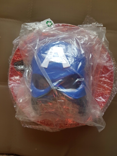 2016 Avengers Captain America Hero Shield Light-Emitting 30cm + Captain Mask Cosplay Boys Toy Avengers Captain America Cosplay