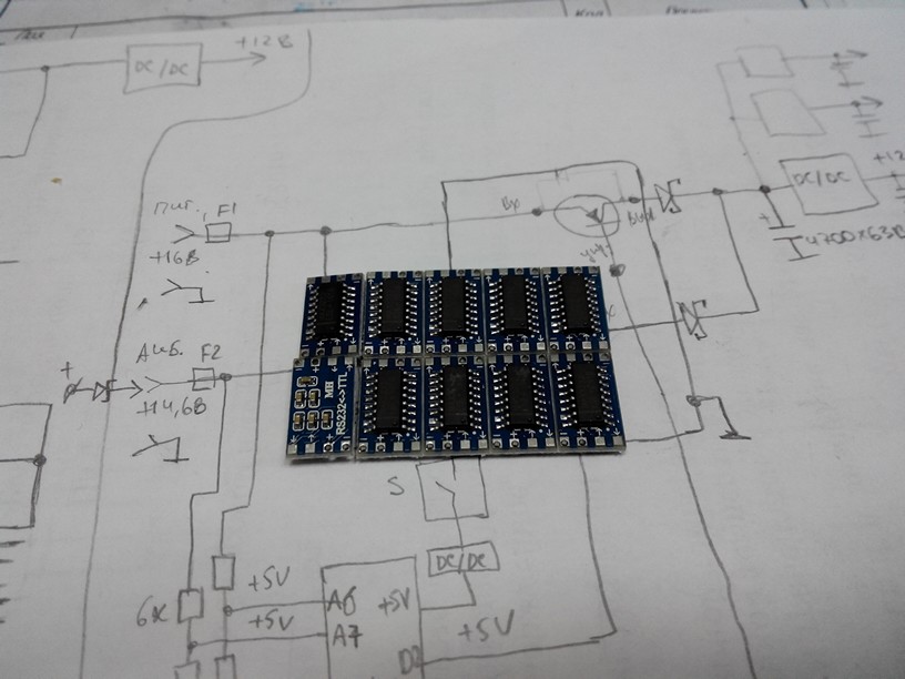 10pcs Serial Port For Arduino MCU Mini RS232  to TTL Converter Adaptor Board Module MAX3232 3-5V Electronic Parts Development