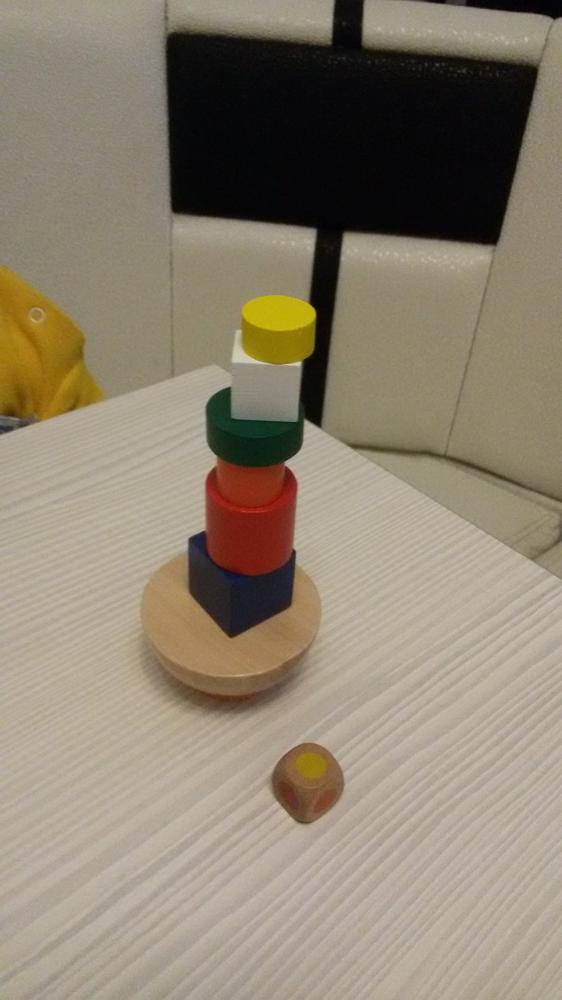 Children Toys Wooden Geometric Blocks Balancing Game Montessori Educational Toys For Children Family Game