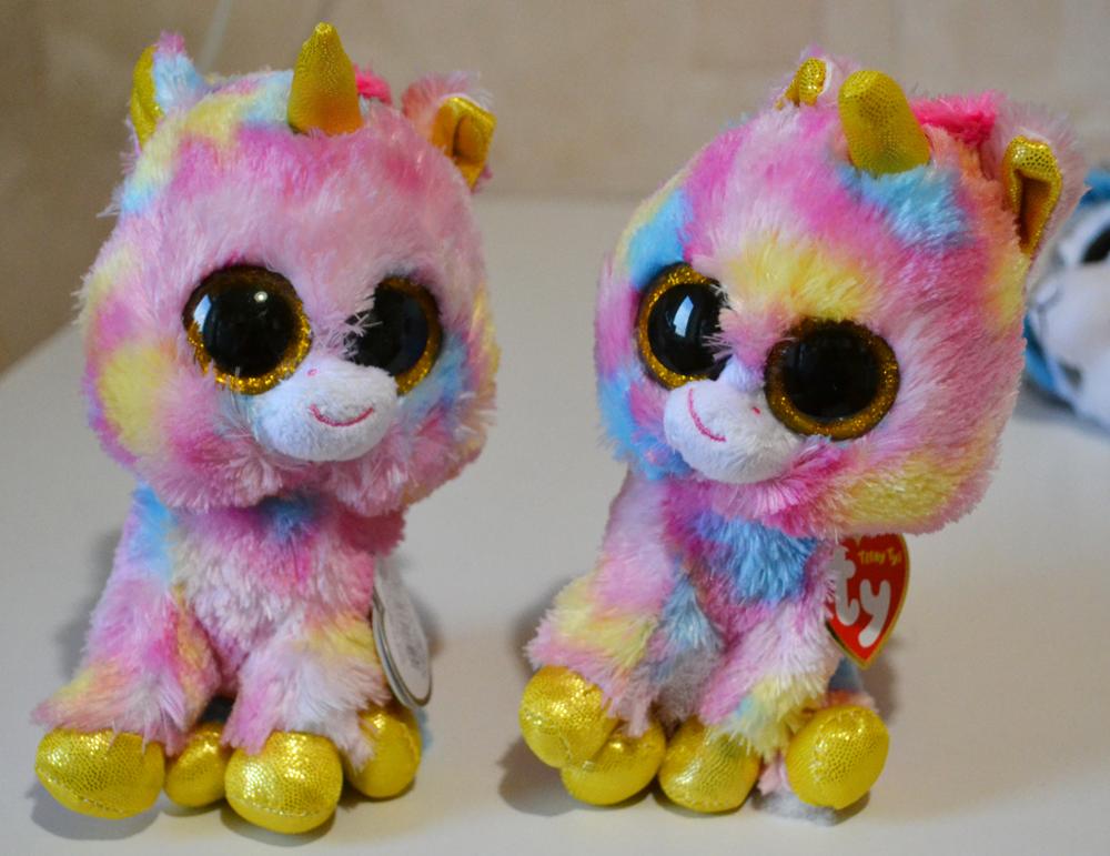 2015 Hot Ty Beanie Boos Big Eyes Small Unicorn Plush Toy Doll Kawaii Stuffed Animals Collection Lovely Children's Gifts L19