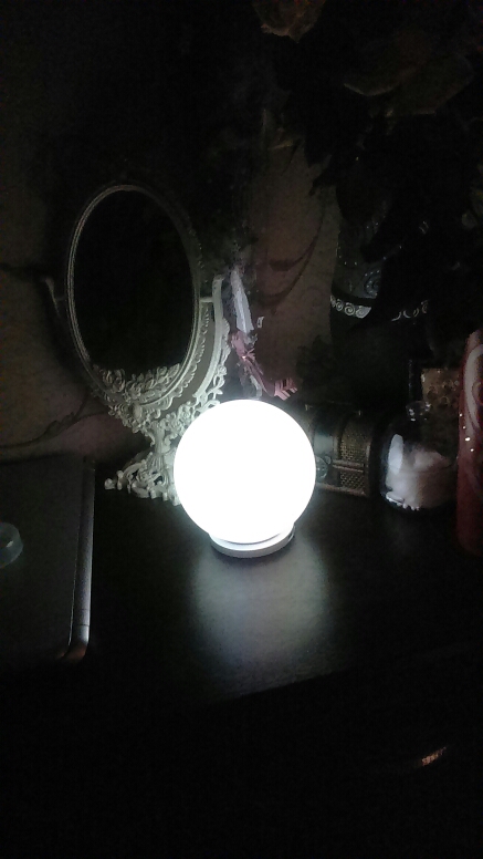 MIPOW PLAYBULB Sphere Smart Color Changing Waterproof Dimmable LED Glass Orb Light Floor Lamp Night Lights Tap to Change Color