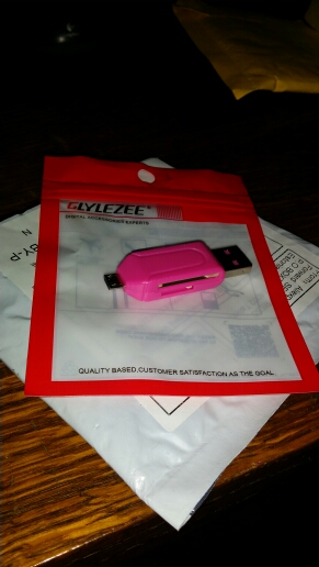 Glylezee 2 in 1 USB OTG Card Reader Universal Micro USB OTG TF/SD Card Reader Phone Extension Headers Micro USB OTG Adapter