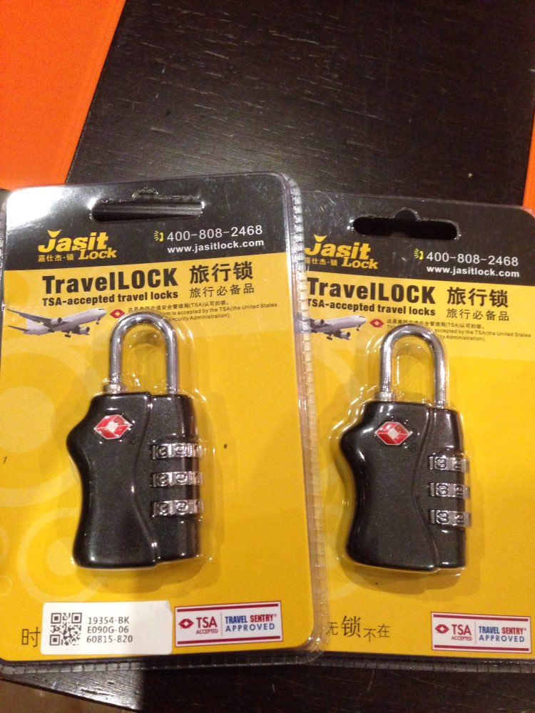 New TSA Resettable 3 Digit Combination Travel Luggage Suitcase Lock Padlock BK