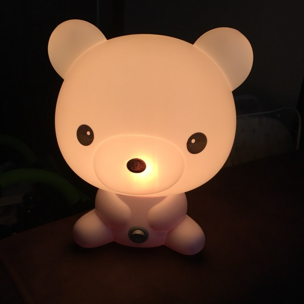 Novelty PVC Plastic Baby Bedroom Lamps Night Light Cartoon Pets Rabbit Panda Sleep Kids Lamp Bulb Nightlight for Children