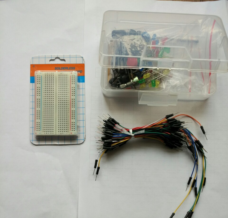 Starter Kit for Arduino Resistor /LED / Capacitor / Jumper Wires / Breadboard resistor Kit with Retail Box