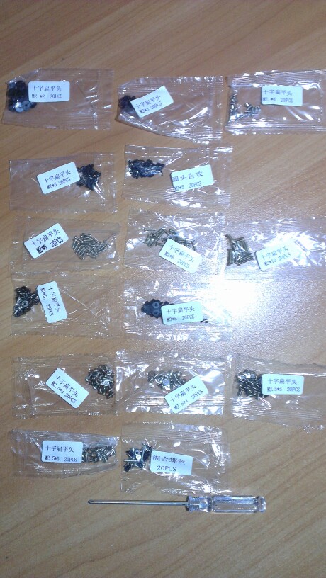 Brand New 300pcs Laptop Screws Set With Screwdriver For Sony Dell Samung IBM HP Good Packing