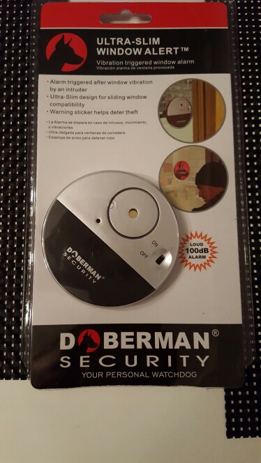 Doberman security Window vibration sensor alarm system security alarm for house 100dB sound alarm 