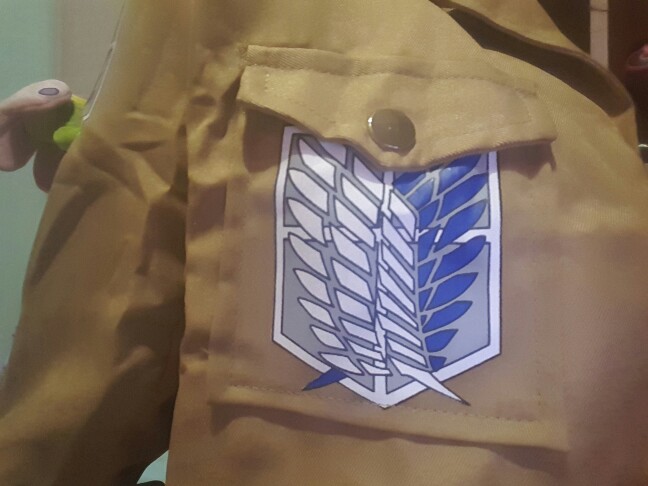 Cool cosplay Attack on Titan Shingeki no Kyojin Recon corps jacket coat costume