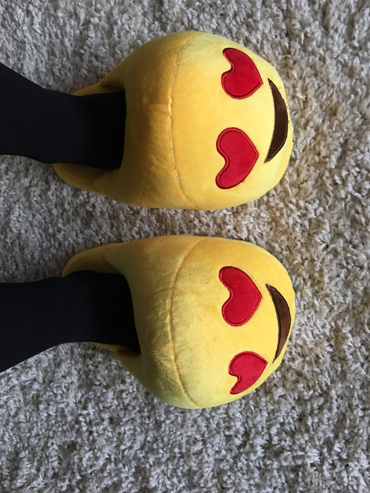 Indoor Warm Emoji Slippers Winter Cotton Plush Slipper Emoji Shoes Smiley Emoticon Winter Soft Free Size