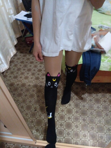 Sailor Moon Cosplay - Luna Cat  Pantyhose Tights Leggings Socks Women Stocking