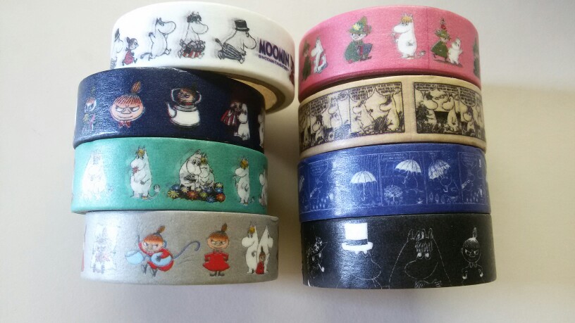 8 pcs/Lot MOOMIN characters paper tape Cartoon japanese washi tape Deco adhesive sticker Stationery School supplies 6873