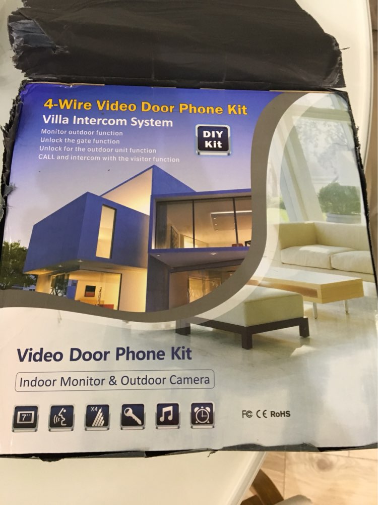 Homefong 4 inch TFT Wired Video Door Phone Intercom Security Camera Doorbell Home Security Camera Monitor door video camera 