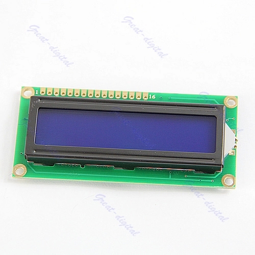 OOTDTY LCM 1602 16x2 HD44780 Controller Blue Blacklight Character LCD Module Display