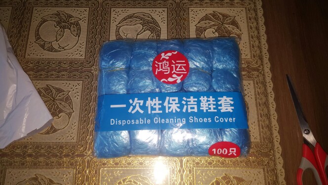 TEXU 100 Pcs Disposable Shoe Covers Carpet Cleaning Overshoe Guests Family