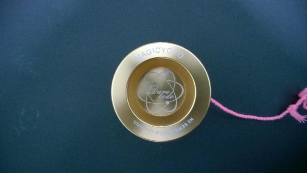High performance YOYO Magic Yo-yo N8s Dare to do String Trick Gold Aluminum toy  FCI#
