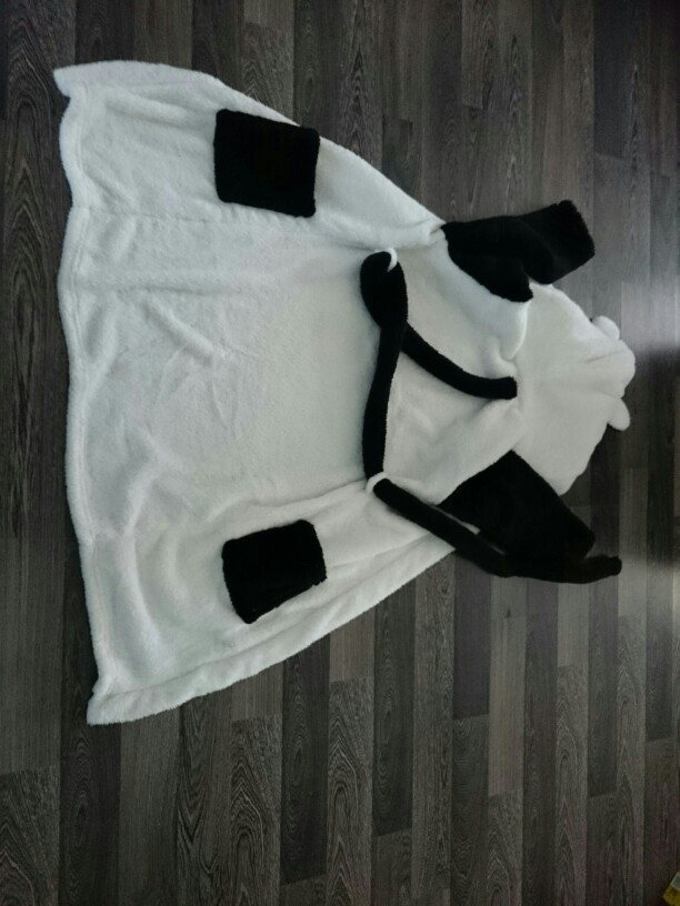 Flannel Panda Cartoon Robes for women 2016 Long Sexy robe d' Rabbit Stitch Cow Seep Animal Sleep Robe Bathrobe Women Nightgown
