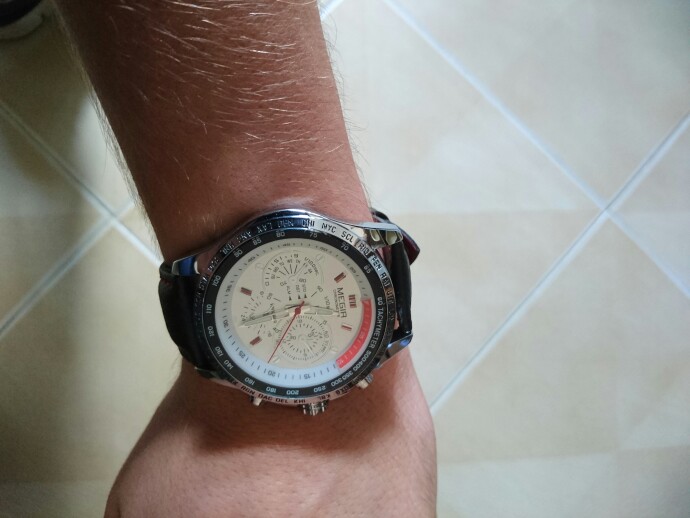 MEGIR Sports Brand Quartz Mens Watches Top Brand Luxury Quartz-watch Clock Leather Strap Male Wristwatch Relogio Masculino 2016