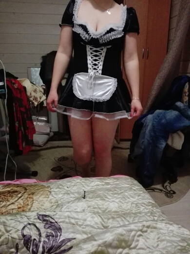 S-3XL,4XL,5XL,6XL,7XLPlus Women Sexy Late Nite French Maid Costume Sexy Women Exotic Servant Cosplay Dress